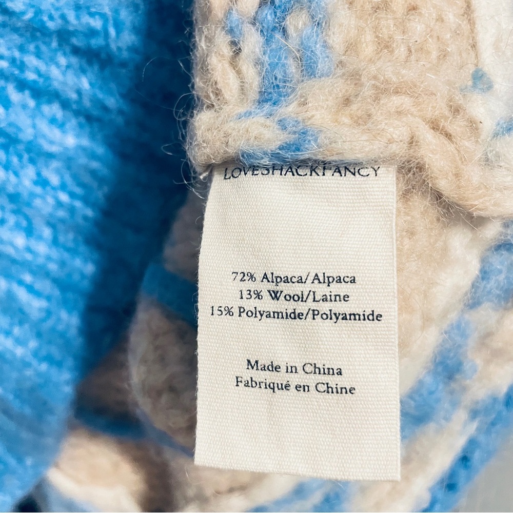 LoveShackFancy Rosie Alpaca Wool Pullover Sweater - Picture 8 of 9